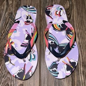 NEW Vera Bradley Butterfly Flip Flops